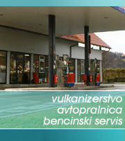 vulkanizerstvo, avtopralnica, bencinski servis